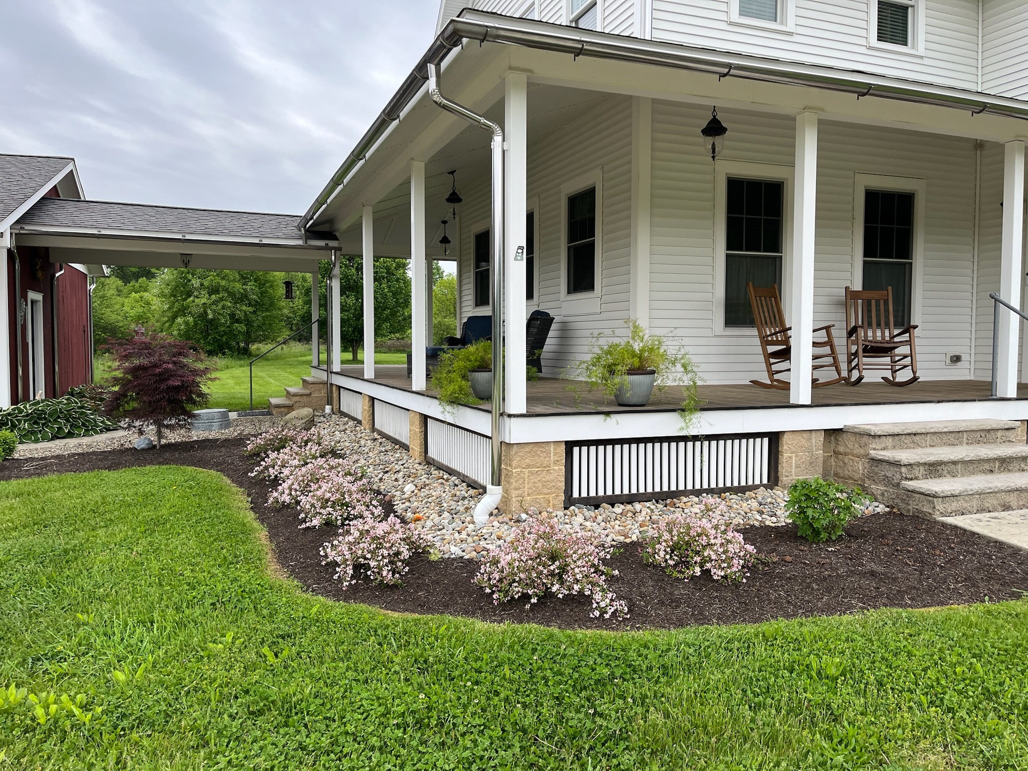 Mulching and bed maintenance