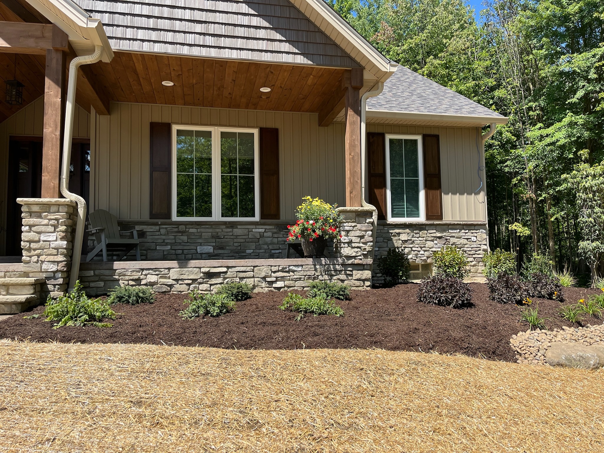 Planting trees shrubs and flowers